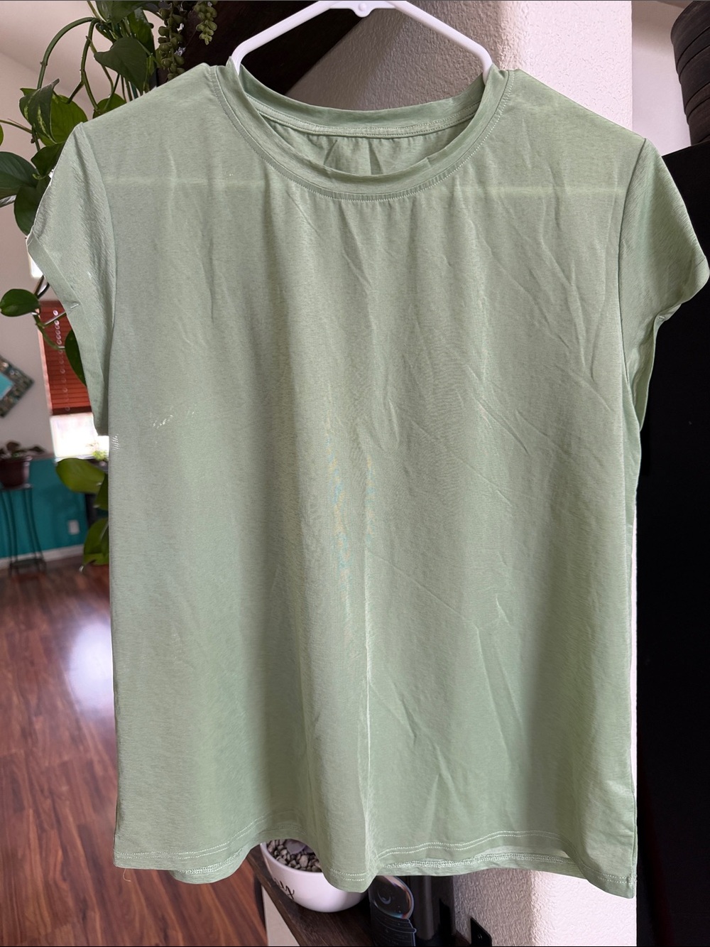 ZYIA Light Sage Short Sleeve Crewneck Tee